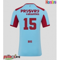 Camiseta Feyenoord Jordan Bos #15 Tercera Equipación 2025-26 manga corta